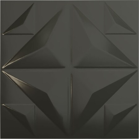 Ekena Millwork 19 5/8"W x 19 5/8"H Crystal EnduraWall Decorative 3D Wall Panel, Gloss Deep Slate (Covers 2.67 Sq. Ft.